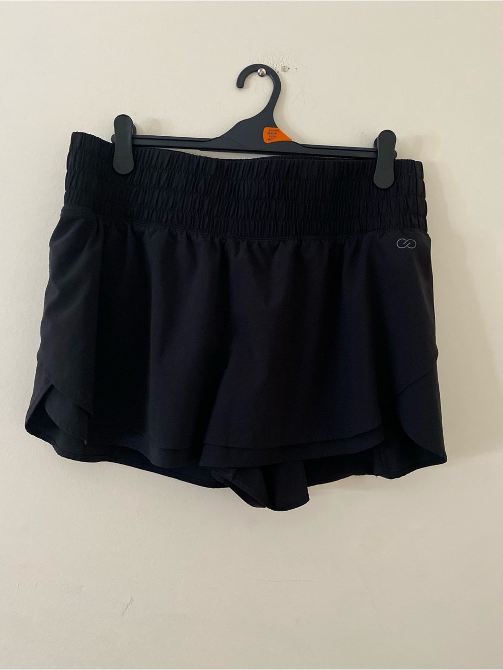 Calia Black Layered Athletic Shorts Skort plus 1X